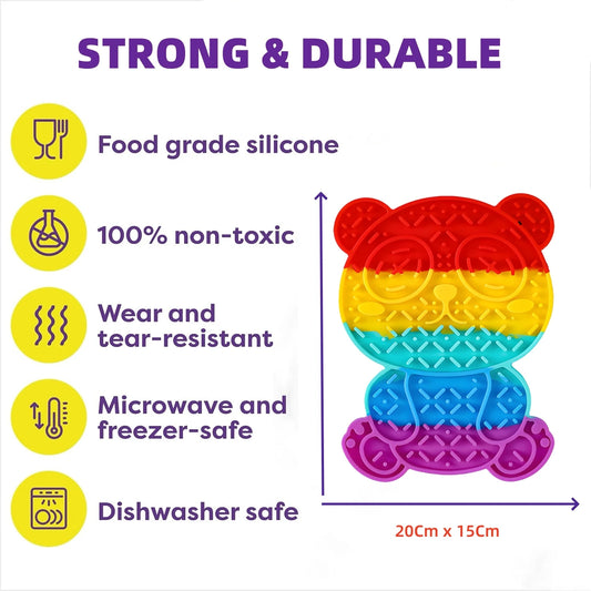 Pet Slow Feeding Mat Dog Silicone Lick Mat Slow Food Plate Dog Sucker Food Training Dog Feeder Supplies