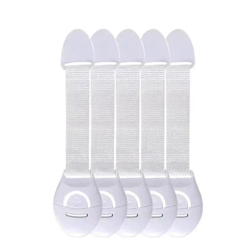 5/10PCS Safety Cabinet Lock Proof Security Protector Drawer Door Cabinet Lock Plastic Protection Safety Locks