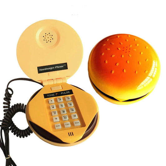Cheeseburger Burger Phone Telephones Landline Corded Phone Desktop Phone For Home Hotel Office Decoration telefono fijo fixo