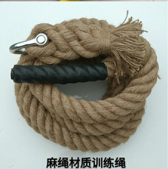 38 MM*4/6/9 M Professional Climbing Rope Strong Jute Rope Mountain Climbing Training Cord Outdoor Sports Accessories