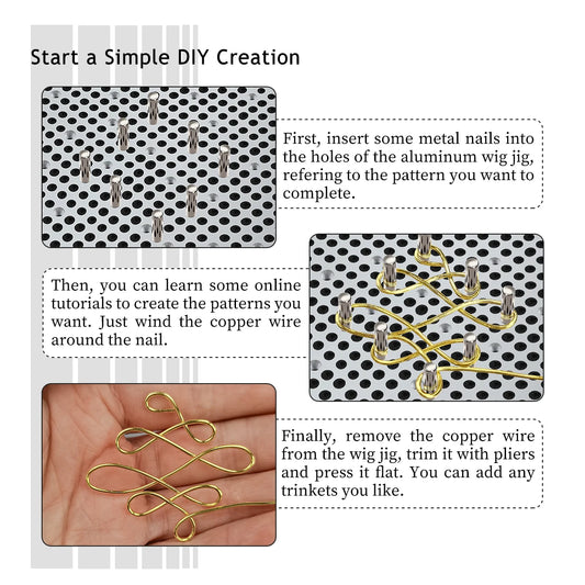 XUQIAN Wire jig Kit with Jewelry Tools Economy Wire Twister for Jewelry Making and Wire Wrapping Artistic Wire Deluxe Wire Jig