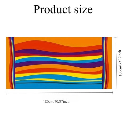 1PC Large-sized Rainbow Beach Towel Quick Drying Breathable Non Pilling Summer Beach Towel Suitable for Swimming Yoga Camping