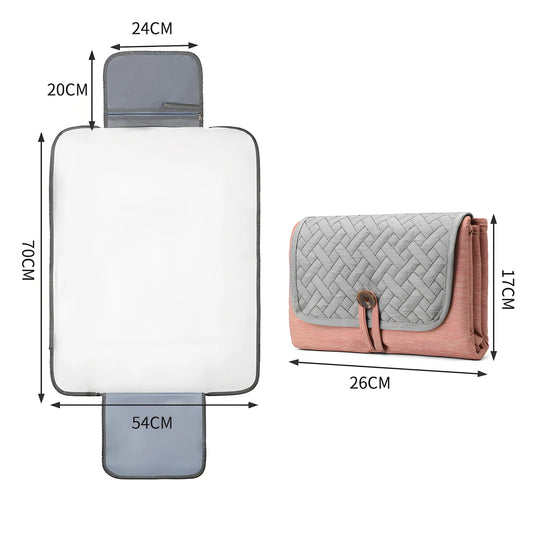 Portable Diaper Pads | Lightweight Waterproof Ramie Pads for Baby Travel & Home Use