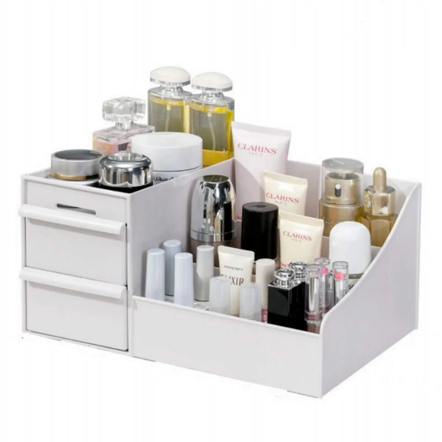 Makeup Organizer With Drawers Desktop Storage Box for Cosmetics Lipstick Brushes Lotions Eyeshadow