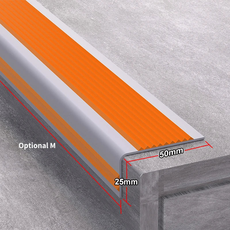 L-Shaped Stair Anti-Slip Tape Strips For Indoor And Outdoor Steps Decoration Waterproof Home Office Building Apartment Edge Safe