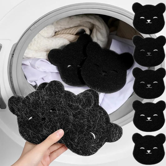 Reusable Pet Hair Remover Laundry Sponges - Effective Anti-Winding Cleaning Tools for Washing Machines 2/5/10pcs