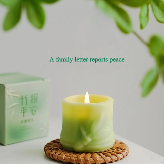 Natural Plant Scented Bamboo Scented Candle Table Decor Home Decoration Wedding Birthday Party Candles