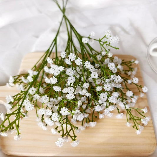 61cm Artificial Flowers Babys Breath Bouquet Plastic Gypsophila Fake Flowers for Home Decor Party Wedding Decorations Table Vase