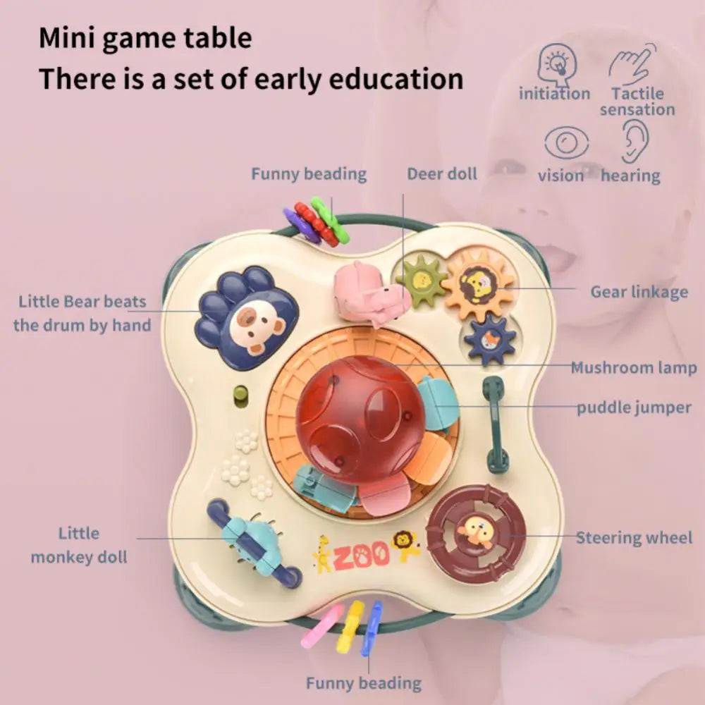 Baby Toys Desktop Multi-functional Stimulating Multi-functional Game Table With Music Game Table Interactive Music Creative Drum