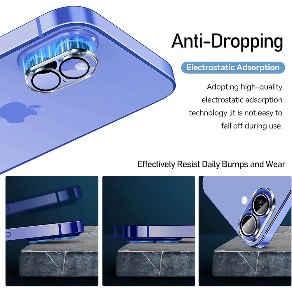 4PCS Camera Lens Screen Protector Cover for iPhone 16 Plus Pro 16Plus iPhone16 Tempered Glass Protection Film Phone Accessories