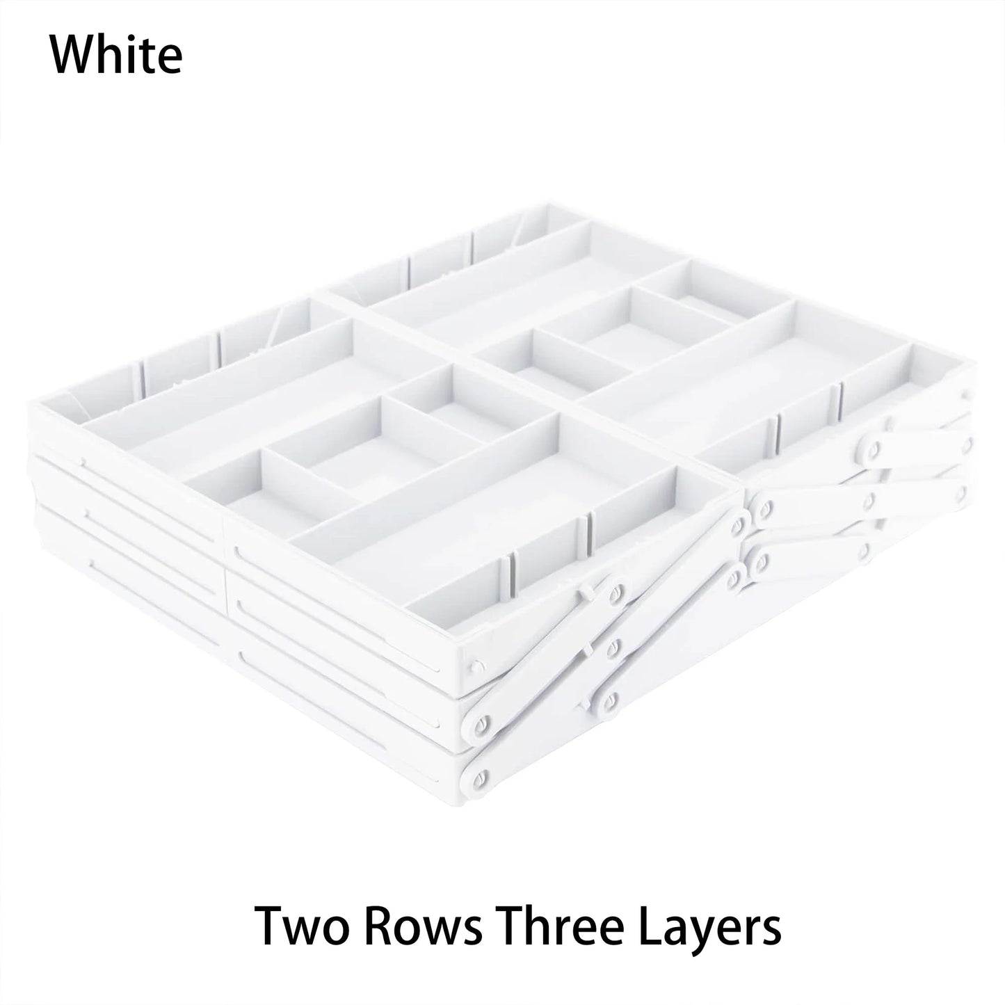 2/3 Tier Drawer Organizer Multi Level Collapsible Expandable Desk Organizer Trays for Office Supplies, Kitchen Gadgets Utensils