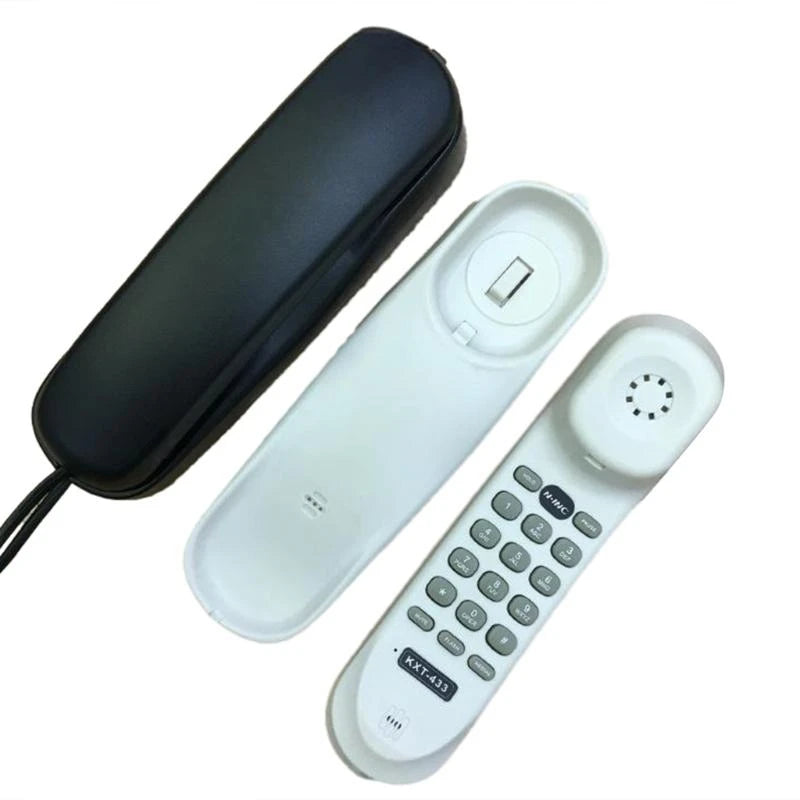 Y8AD KXT-433 Corded Telephone English Small Wall Mountable Phones Last Number Rerdial