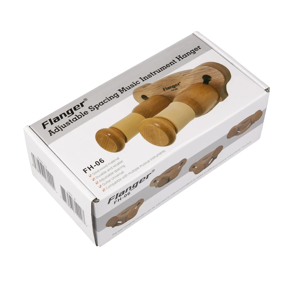 Guitar Hooks Adjustable Violin Hanger Non-scratch Wall Easy To Install HooksStrong Wood-colored Strings Instrument Accessories