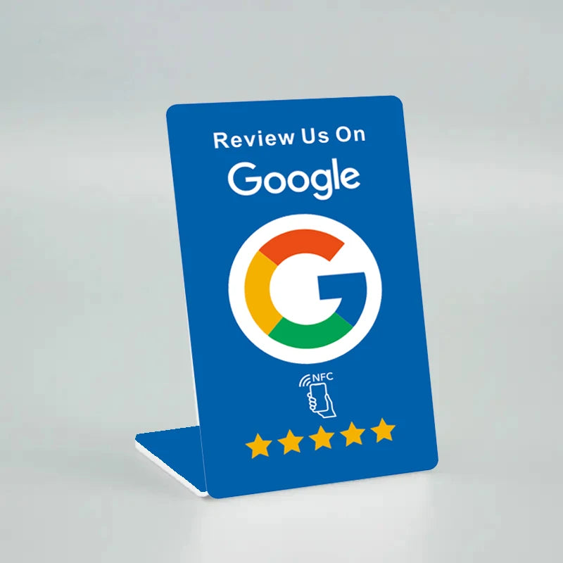 Slim Size NFC Google Reviews for Google Reviews Social Business Review Cards NFC Stand