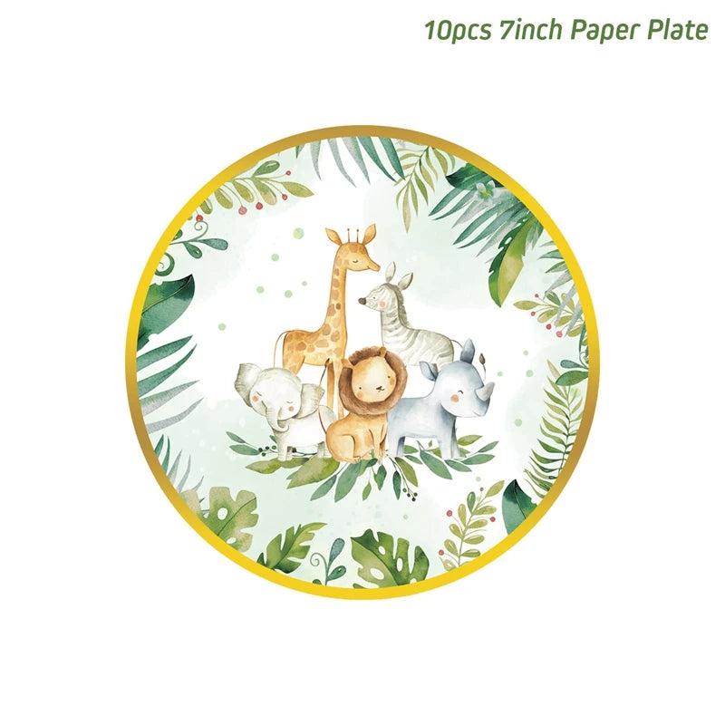 Staraise Woodland Animal Party Safari Jungle DIY Party Decor Birthday Party Decoration Kids Woodland Theme Party Baby Shower