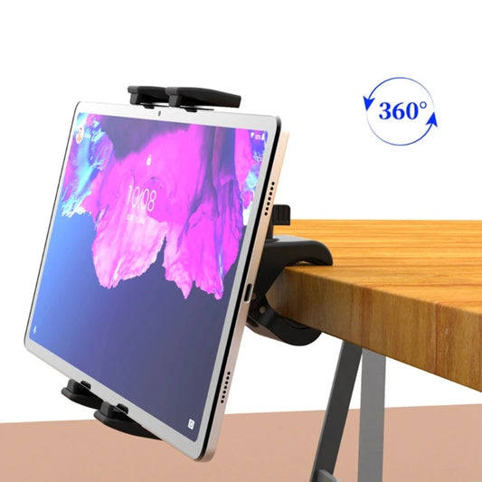 Spinning Bike Tablet Mount Holder Indoor Stationary Exercise Bikes Tablet Clamp Gym Treadmill Elliptical Tablet Stand