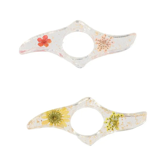 Book Accessories Acrylic Thumb Book Support Dried Flower Spreader Thumb Book Brace Colorful Smooth Book Page Holders Book Lovers