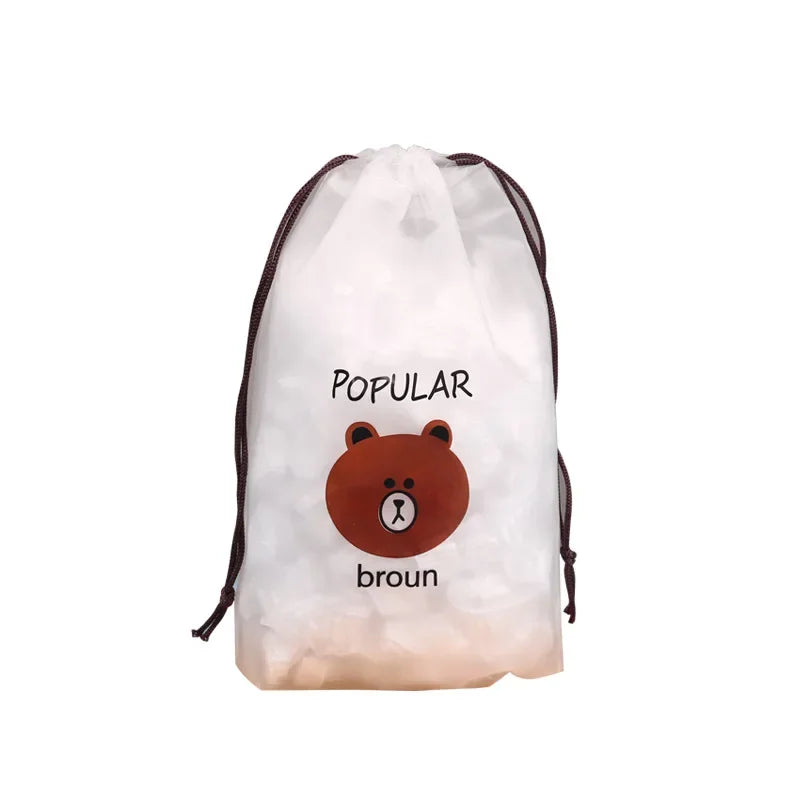 100pcs Reusable Food Wrap Storage Covers Bags For Bowl Elastic Plate Silicone Lid Cover Kitchen Fruit Plastic Fresh-Keeping Seal