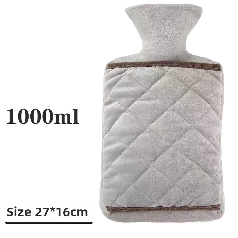 1PC Hot Water Bottle 1000ml Water Filled Winter Hot Water Bag Hand and Foot Thermos Hot Water Bottle Hot Water Accessories