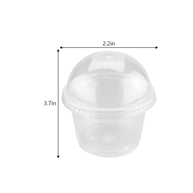 50Pcs Disposable Pudding Cups Plastic Dessert Cups Ice Cream Bowls Cake Containers Yogurt Jars Takeout Boxes Snack Cups Treat