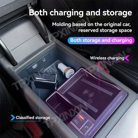 For Audi A4L A5 2017 2018 2019 2020 2021 2022-2024 Interior Modification Accessories Car Dashboard Holder Quick Wireless Charger