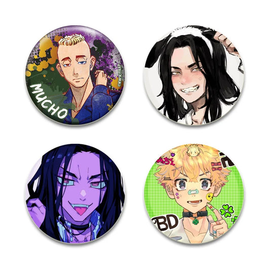 Fashion Accessories Anime Tokyo Revengers Brooches Backpack Clothes Accessories Decor Lapel Pin Badge for Fan's Collection Gifts