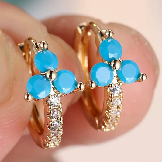 Bohemian Style Vacation Elegant Hoop Earrings for Women Perfect for Parties Weddings and Formal Events All Season Jewelry