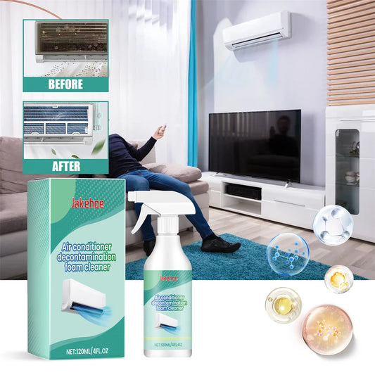 120ML Air Conditioner Foaming Cleaner Spray Deodorizer Professional Household Outside Machine Cleaning Foam Spray Deodorizer