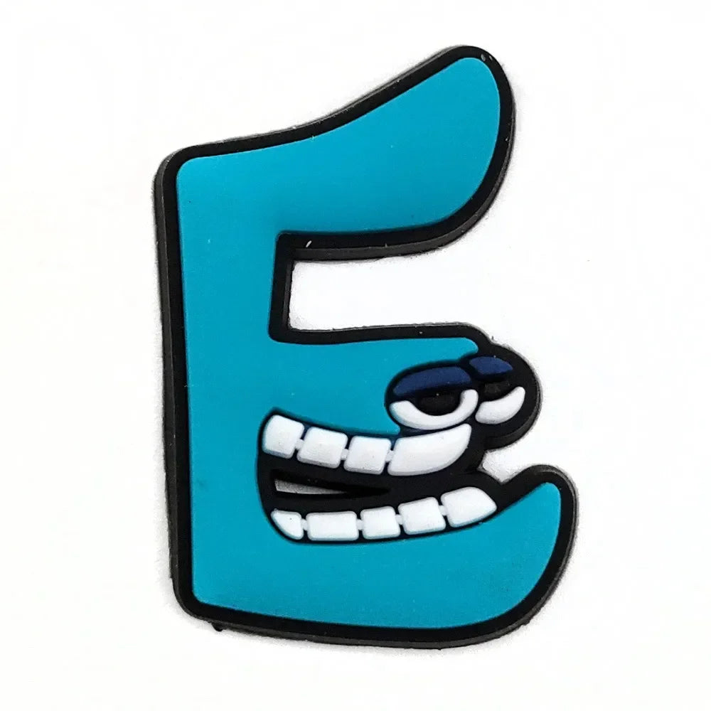 New 26Pcs Legend of Letters Series Shoe Charms for Crocs DIY Shoe Accessories Decorations Sandals Decorate for Crocs Kids Gifts