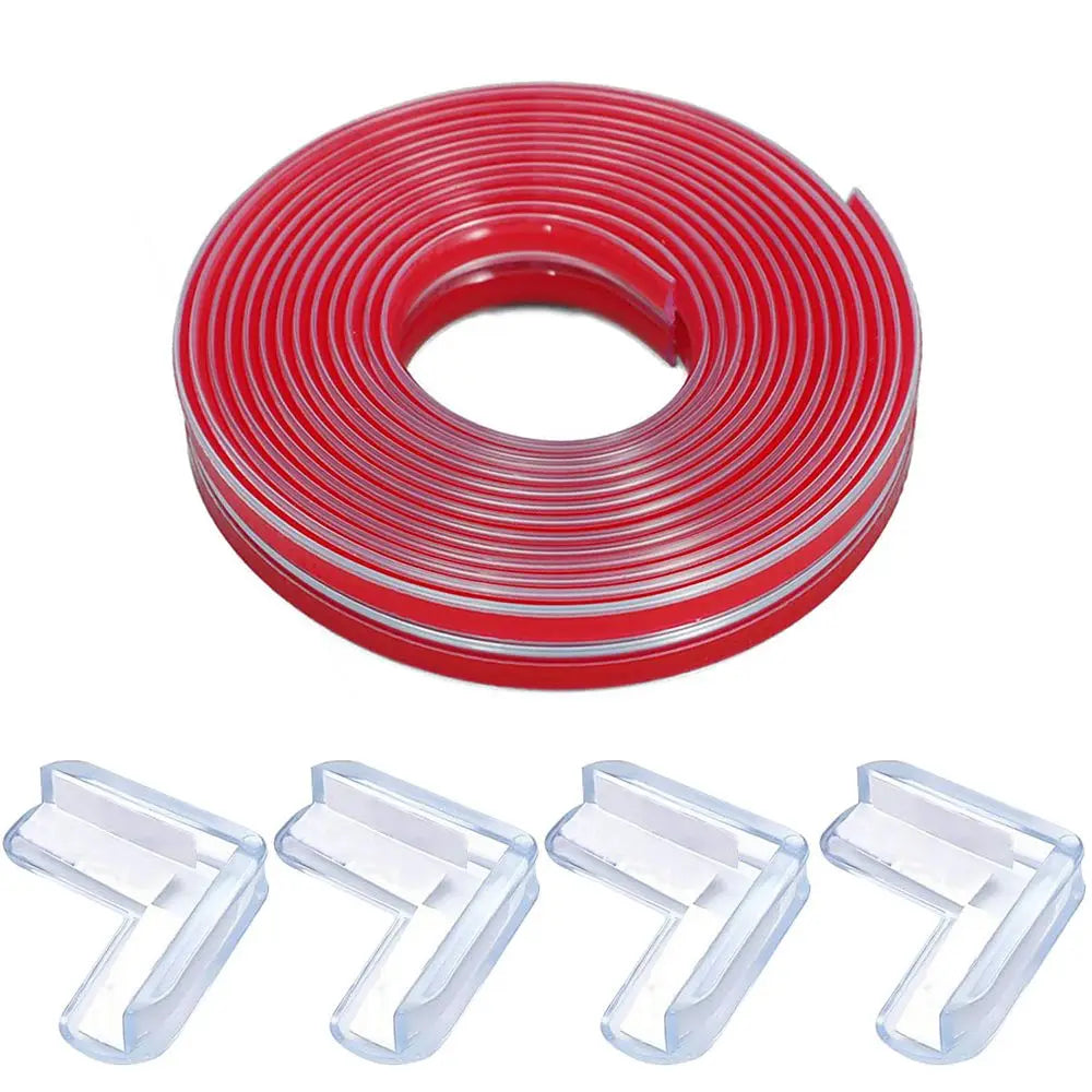 Table Edge Guard Furniture Corner Protector Strip Self Adhesive Transparent Kids Collision Proof Soft Bumper Baby Safety Guard