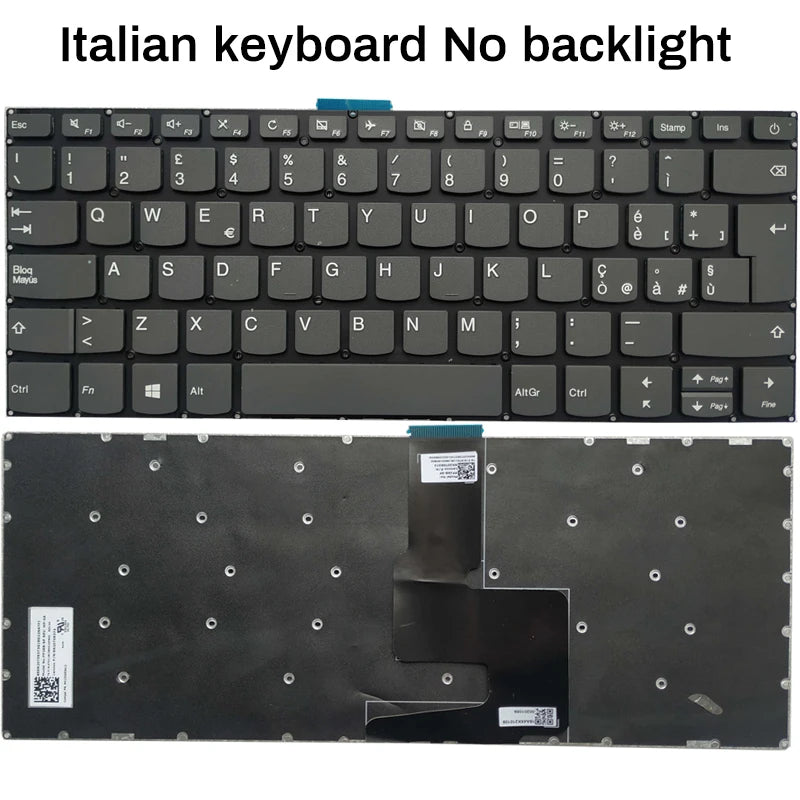 US/Spanish/Latin laptop keyboard For Lenovo ideapad 1-14IGL05 -14ADA05 -14AST-05 V14-ADA V14-ARE V14-IGL V14-IIL V14-IKB V14-IWL