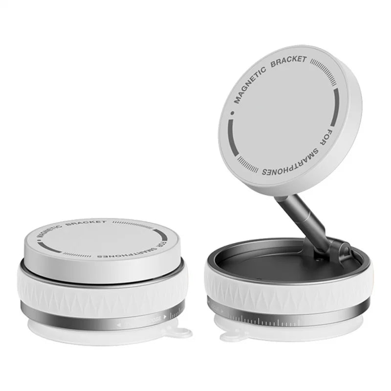 Magnetic Car Mount Stand Vacuum Strong Suction Stand Phone Holder Foldable 360 Rotation Adjustable Car Phone Bracket for Magsafe