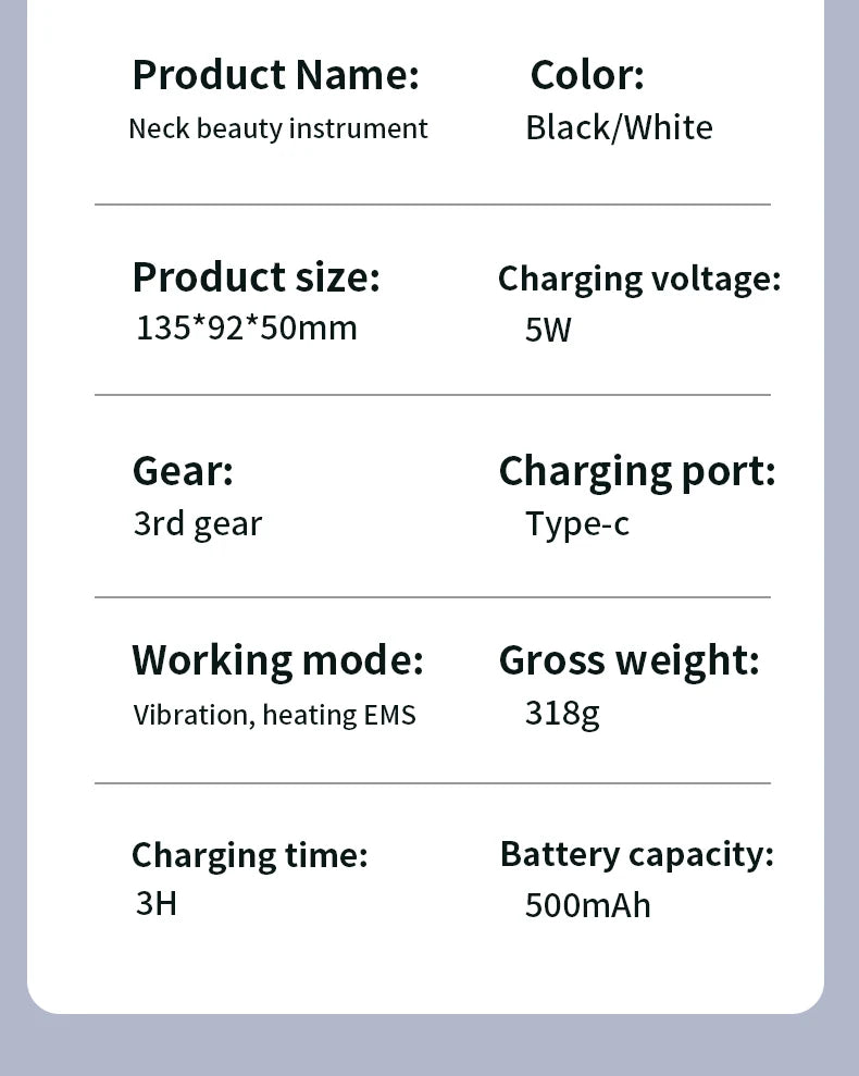 Home Face And Neck Massage Tool, Face Massager, Three Mode, Heating Mode, Skin Care, Facial Device, Portable Beauty Instrument