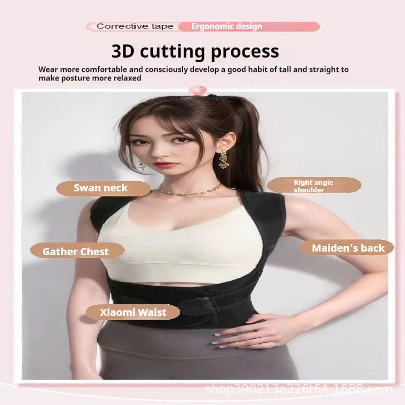 Adult teen back jia back correction support braces correction strap sitting posture braces strap with large brand