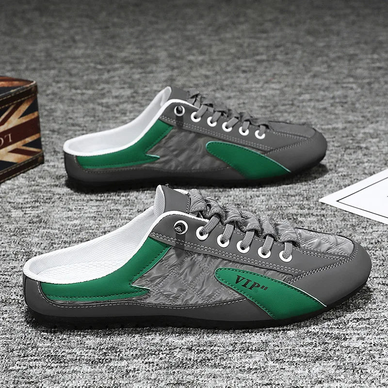 Half Slipper for Men Classic Summer Casual Shoes Men's Flat Shoe Slippers Concise Men Sneakers