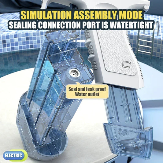Electric Water Gun Toy Portable Automatic Electric Burst Water Gun Kids Outdoor Water Toys