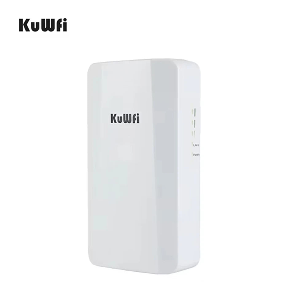 KuWFi Wifi Repeater 2.4G 300Mbps Outdoor AP Long Range Extender Smart Manage Router CPE Wireless Bridge Point to Point 1KM