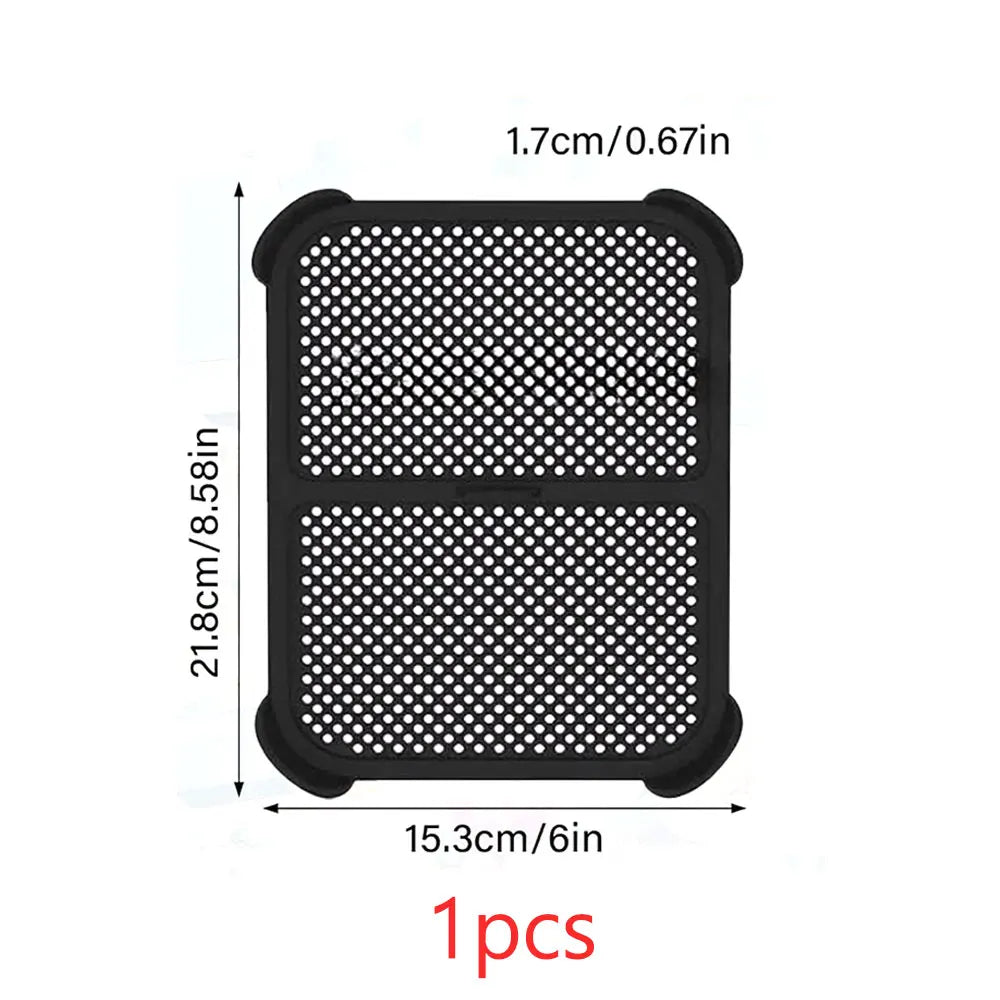 Air Fryer Splash Guard for Ninja AF300 Models Reusable Air Fryer Liners Silicone Air Fryer Splash Pad Shield Baking Accessories