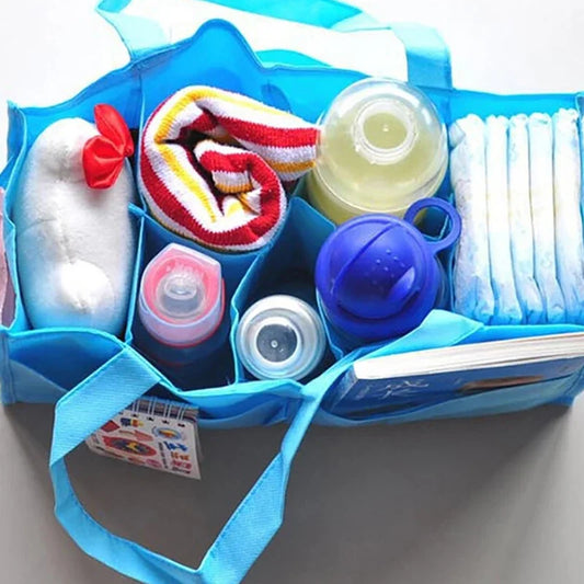 Portable Mummy Bag Bottle Storage Multi-Function Separate Bag Nappy Maternity Handbag Large Capacity Baby Tote Diaper Organizer