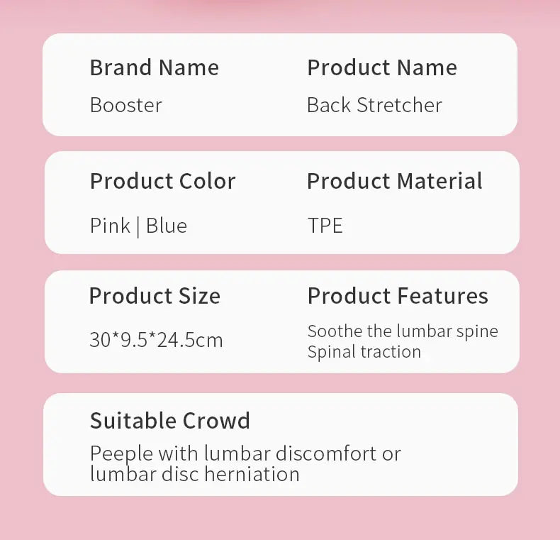 Neck & Back Stretcher Back Neck Cracker for Lower Back Pain Relief Refresh Back Stretcher Waist Relaxation Yoga Stretcher