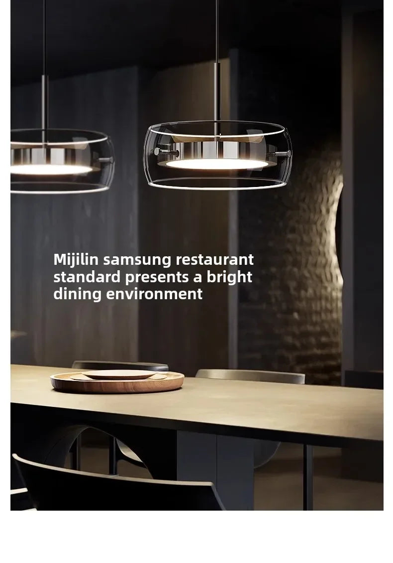 Italian Minimalist Dining Room, Dining Room, Chandelier, High-end Three Head Bar Desk Lamp, Island Table Lamp, Dining Table Lamp