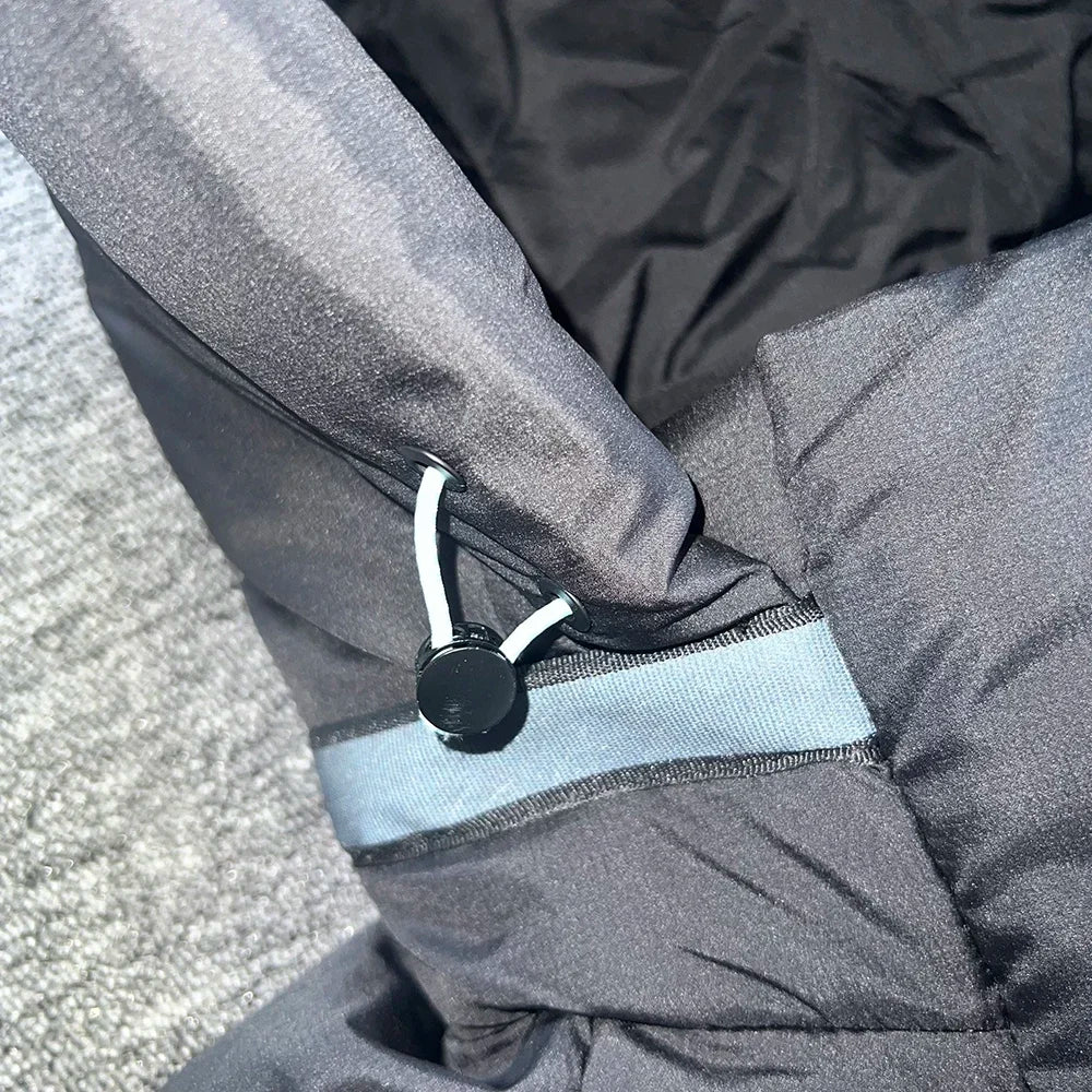 Winter Men Plush Thick Warm Jacket Hoodies Centre Cee Fashion Down Jacket BlackBlue Y2k Streetwear Clothing Mens Coat