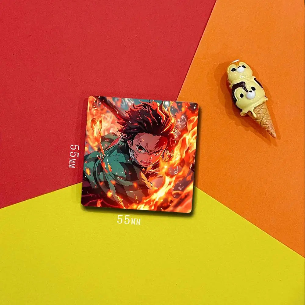Demon Slayer K-Kimetsu No Y-Yaiba Fridge Magnets Fridge Magnets Memo Pads (For Refrigerator/Whiteboard/Home Multi-Purpose Use)