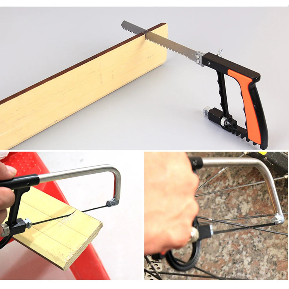 Magic Hand Saw Multi functional Mini Magic Saw Aluminum Alloy Steel Saw Woodworking Saw Bow Set Hand Saw Set