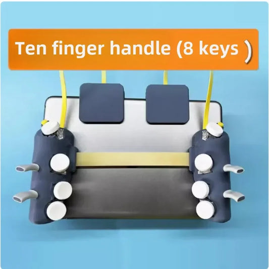 Tablet Game Handle Controller 8 Buttons 10 fingers Pulse Continuous Shooting Gamepad for Ipad