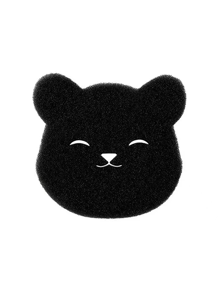 2 /4 Sets Of Household Pet Hair Remover, Machine Washed Bear Sticky Sponge, Reusable, Suitable For Washing Machine, Dryer, Black