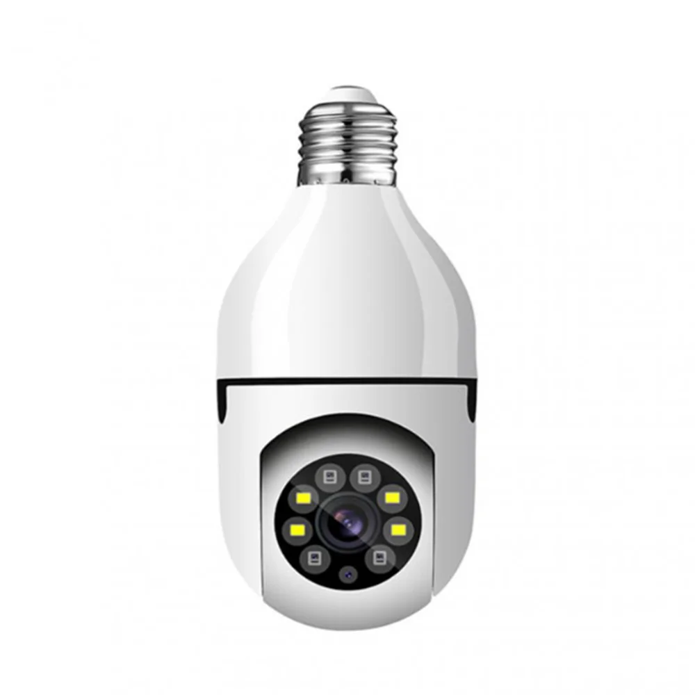 Home Security Camera 2.4G WiFi E27 Lamp Holder Interface HD Pixel LED Light Night vision Motion Detection Voice Camera APP v720