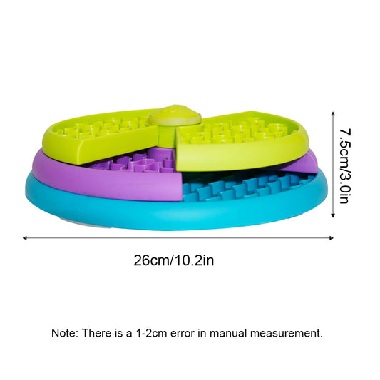 New Dog Slow Plate Pet Slow Food Mat Fun Slow Food Plates Beloved Of Pets Rotating Slow Food Plate Portable Slow Food Plate