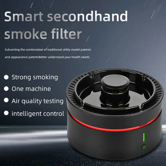 Smart Ashtray Air Purifier Multifunctional Removal Second-hand Smoke Household And Commercial Desktop Negative Ion Purifier