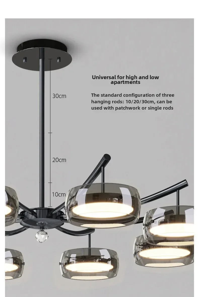 Italian Minimalist Dining Room, Dining Room, Chandelier, High-end Three Head Bar Desk Lamp, Island Table Lamp, Dining Table Lamp